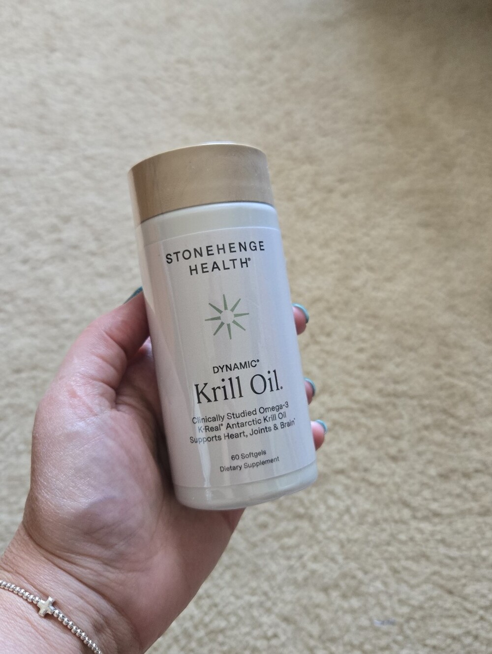 NEW Dynamic Krill Oil Capsules Omega 3 Supplement Stonehenge Health 60 Ct Bottle